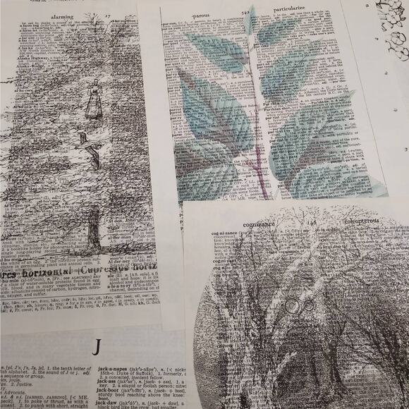 Tree Vintage Dictionary Prints, Flora Prints, Book Page Prints, Nature Decor - Picture 8 of 9